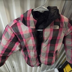 The North Face Pink Plaid Jacket
